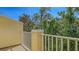 A perfect balcony for enjoying the fresh air and views of the surrounding neighborhood at 8823 White Sage Loop # 1802, Lakewood Ranch, FL 34202