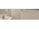 Simple bathroom featuring a sink and a towel rack at 8823 White Sage Loop # 1802, Lakewood Ranch, FL 34202