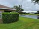 Lush backyard featuring a tranquil water view, perfect for relaxation and enjoyment at 2819 47Th E St, Palmetto, FL 34221