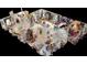 Detailed floor plan showcasing the layout and design of the home with furniture and decorations at 2819 47Th E St, Palmetto, FL 34221