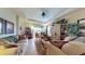 Comfortable living room with plush sofas, decorative pillows, and a view to the outside at 2819 47Th E St, Palmetto, FL 34221