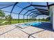 Relaxing screened pool and spa with a view at 2073 Treasure Ln, Punta Gorda, FL 33982