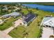 Aerial view of waterfront homes showcasing community layout at 2073 Treasure Ln, Punta Gorda, FL 33982