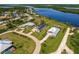 Birds-eye view of waterfront home community and location at 2073 Treasure Ln, Punta Gorda, FL 33982