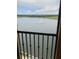 Balcony with lake and fountain view at 97 Vivante Blvd # 9749, Punta Gorda, FL 33950