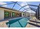Inviting swimming pool with screened enclosure at 9437 Galaxie Cir, Port Charlotte, FL 33981