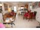 Spacious living room and dining area with tiled floor at 25100 Sandhill Blvd # Y201, Punta Gorda, FL 33983