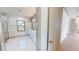 Modern bathroom with double vanity and marble shower at 2033 Treasure Ln, Punta Gorda, FL 33982