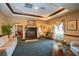 Relaxing community lounge with fireplace and comfortable seating at 255 West End Dr # 1412, Punta Gorda, FL 33950