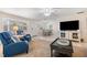 Open living area with seating and views to dining area at 6300 Midnight Pass Rd # 20, Sarasota, FL 34242