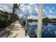 Private dock with boat slips and waterfront access at 1 Colony Point Dr # 5C, Punta Gorda, FL 33950