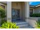 Double front doors with glass inserts and a tiled entryway at 2505 Rio Tiber Dr, Punta Gorda, FL 33950