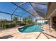 Refreshing screened pool overlooking canal at 2505 Rio Tiber Dr, Punta Gorda, FL 33950