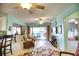 Open living space with sliding doors leading to a patio at 234 Fields Se Ter, Port Charlotte, FL 33952