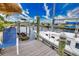 Private dock with boat lift and relaxing water views at 234 Fields Se Ter, Port Charlotte, FL 33952