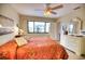 Main bedroom with king bed and water view at 234 Fields Se Ter, Port Charlotte, FL 33952