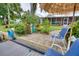 Private dock with seating area and lush landscaping at 234 Fields Se Ter, Port Charlotte, FL 33952