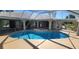 Heated pool and spa with covered lanai at 27200 San Marino Dr, Punta Gorda, FL 33983