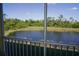 View from screened balcony overlooking a pond at 175 Kings Hwy # 923, Punta Gorda, FL 33983