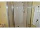 Bright shower stall with glass enclosure and tiled walls at 175 Kings Hwy # 923, Punta Gorda, FL 33983