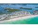 Aerial view of coastal community with beach and waterway at 3341 Rock Creek Dr, Port Charlotte, FL 33948
