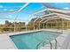 Relaxing screened pool with water view at 3341 Rock Creek Dr, Port Charlotte, FL 33948