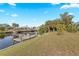 Private dock on peaceful canal waterway at 3341 Rock Creek Dr, Port Charlotte, FL 33948