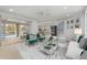 Living room with stylish modern furniture and decor at 3341 Rock Creek Dr, Port Charlotte, FL 33948
