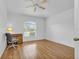 Home office with wood flooring and large window at 176 Jennifer Dr, Rotonda West, FL 33947