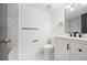 Modern bathroom with marble tile and updated fixtures at 1439 Mediterranean Dr # C, Punta Gorda, FL 33950