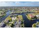 Aerial view showing property location in waterfront community at 1439 Mediterranean Dr # C, Punta Gorda, FL 33950