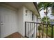 Condo building entrance with private balcony at 26485 Rampart Blvd # D28, Punta Gorda, FL 33983