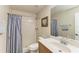 Simple bathroom with shower and single vanity at 3322 Purple Martin Dr # 135, Punta Gorda, FL 33950