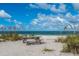 Picnic table on the beach with ocean view at 825 Haleybury St, Port Charlotte, FL 33948