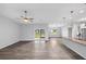 Spacious living area with hardwood floors and lots of natural light at 825 Haleybury St, Port Charlotte, FL 33948
