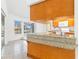 Kitchen with granite countertops and wood cabinets at 18882 Ayrshire Cir, Port Charlotte, FL 33948