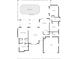 Floor plan showing 2 bedrooms, 2 baths, living room, kitchen, and garage at 18882 Ayrshire Cir, Port Charlotte, FL 33948
