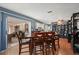 Dining room with sliding doors to the pool area at 1150 Winston St, Port Charlotte, FL 33952