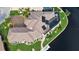 Bird's eye view of a single Gathering home with a large lot, pool, and private dock at 1700 Los Alamos Dr, Punta Gorda, FL 33950
