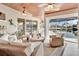 Outdoor patio area with seating and canal views at 1700 Los Alamos Dr, Punta Gorda, FL 33950
