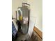 Large water heater in garage with detailed specifications at 24479 Vienison Ln, Punta Gorda, FL 33955