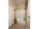 Bathroom with tub shower combination at 24479 Vienison Ln, Punta Gorda, FL 33955