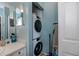 Convenient laundry closet with stackable washer/dryer at 19345 Water Oak Dr # 305, Port Charlotte, FL 33948