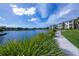 Waterfront community with walking paths and lush landscaping at 19345 Water Oak Dr # 305, Port Charlotte, FL 33948