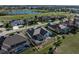 House's aerial view highlighting its location and backyard at 3853 Bordeaux Dr, Punta Gorda, FL 33950