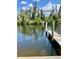 Private concrete dock offering access to the waterway at 1354 Rock Dove Ct # A202, Punta Gorda, FL 33950
