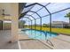 Screened pool and patio area with backyard view at 24237 San Lucas Ln, Punta Gorda, FL 33955