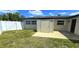 Small patio with shed next to the house at 22260 Aburto Ln, Port Charlotte, FL 33952