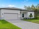 Charming single-story home boasts a well-manicured lawn, paved driveway, and a classic white exterior at 4081 Felhorn St, Port Charlotte, FL 33948