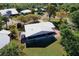 Aerial view showing house and backyard at 5731 Oakview Ln, Punta Gorda, FL 33950